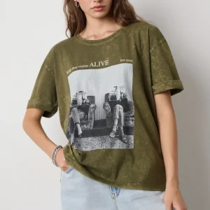 Camiseta estampada con pedrería BSB