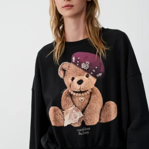 Sudadera con estampado de osito de peluche BSB