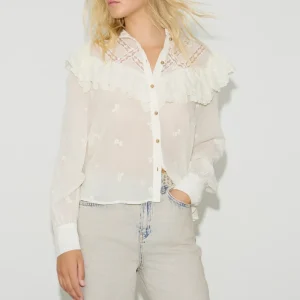 Camisa bordada volantes BSB