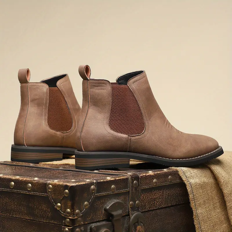 Botas elegantes de piel para hombre - Imagen 5