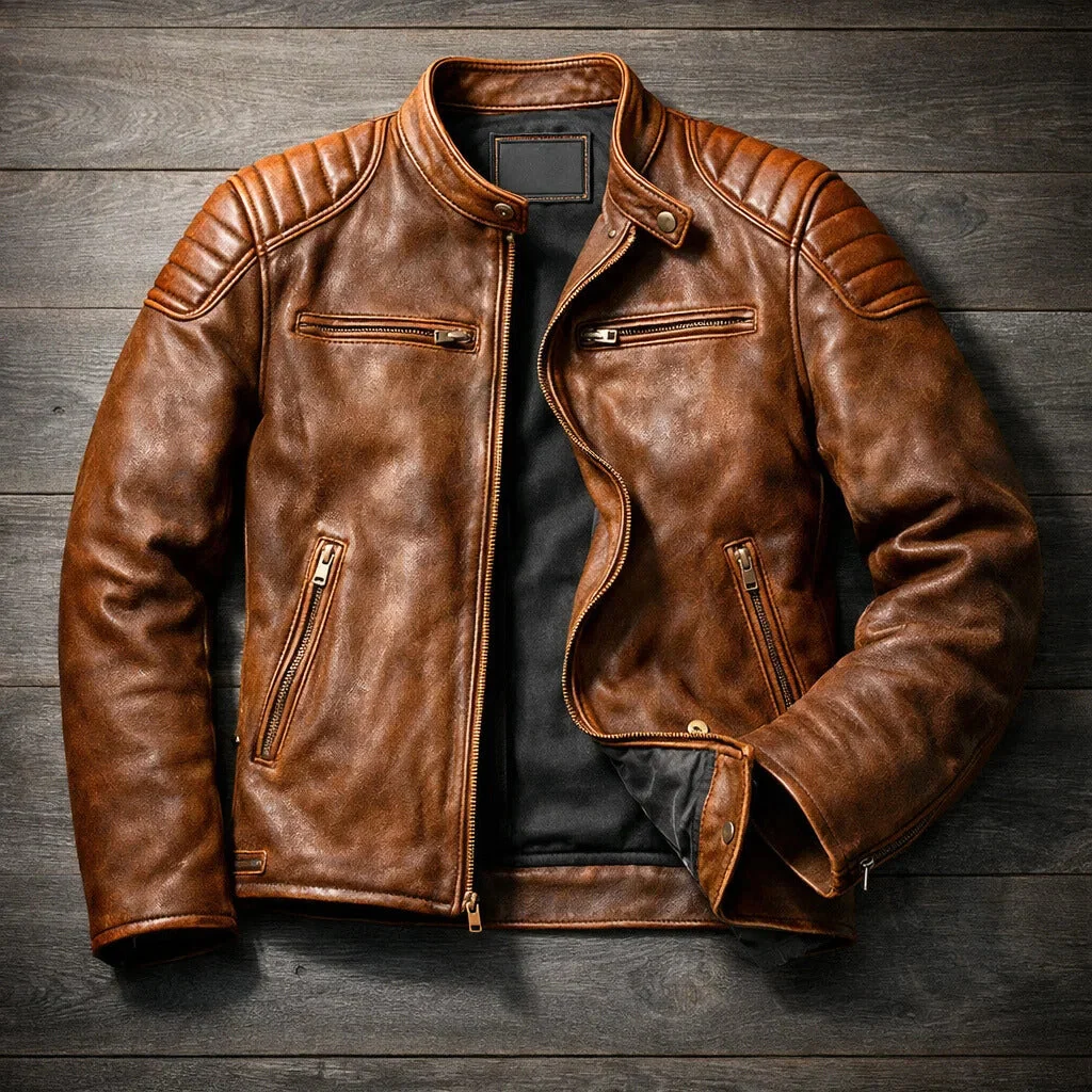 Chaqueta de cuero informal - Imagen 3