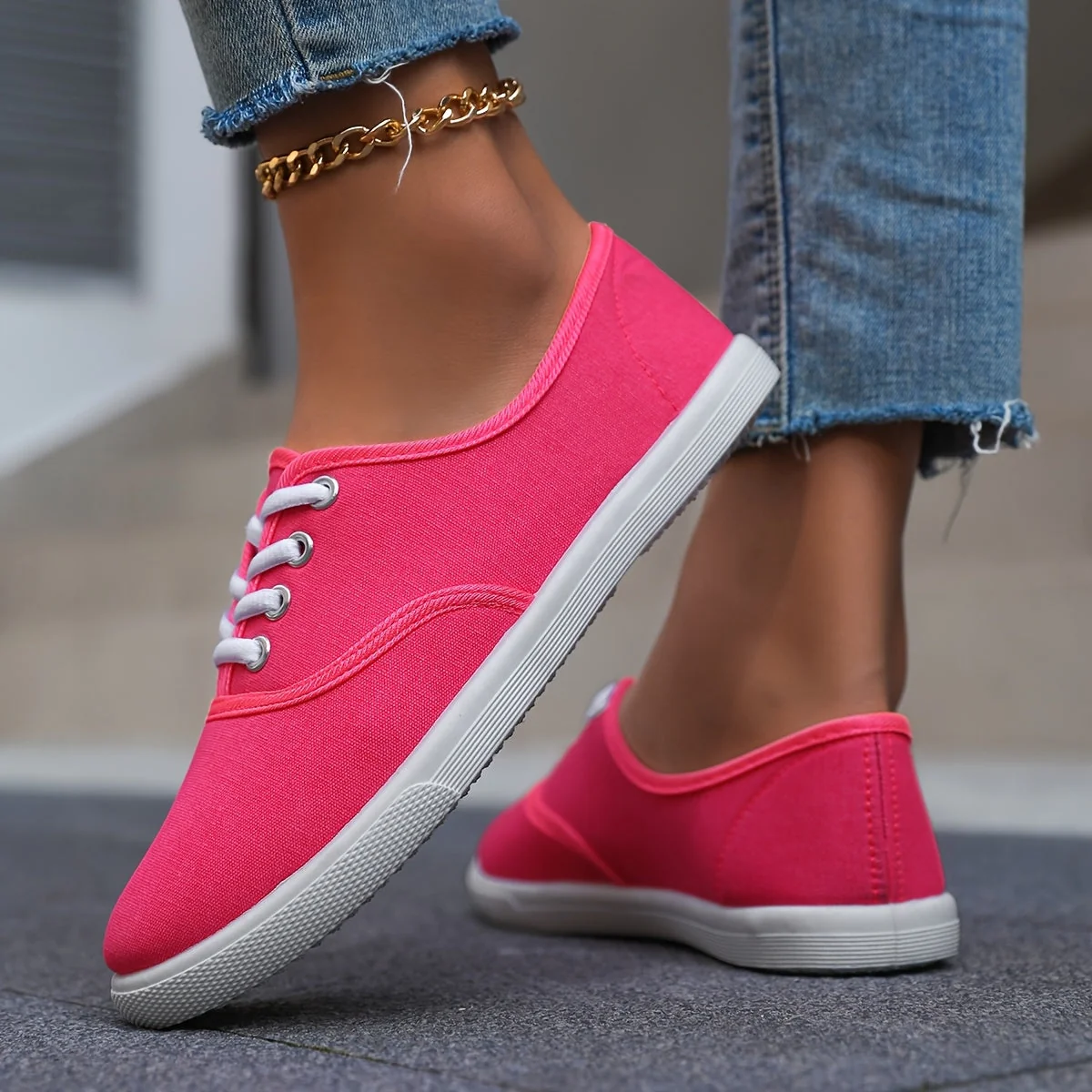 Baskets basses décontractées pour femme – Style urbain polyvalent et confort au quotidien - Imagen 8