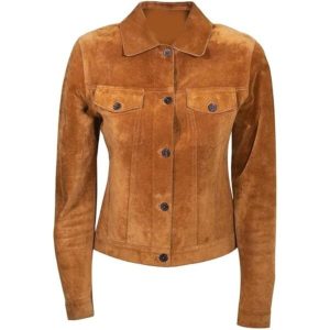 Chaqueta vaquera de ante para mujer