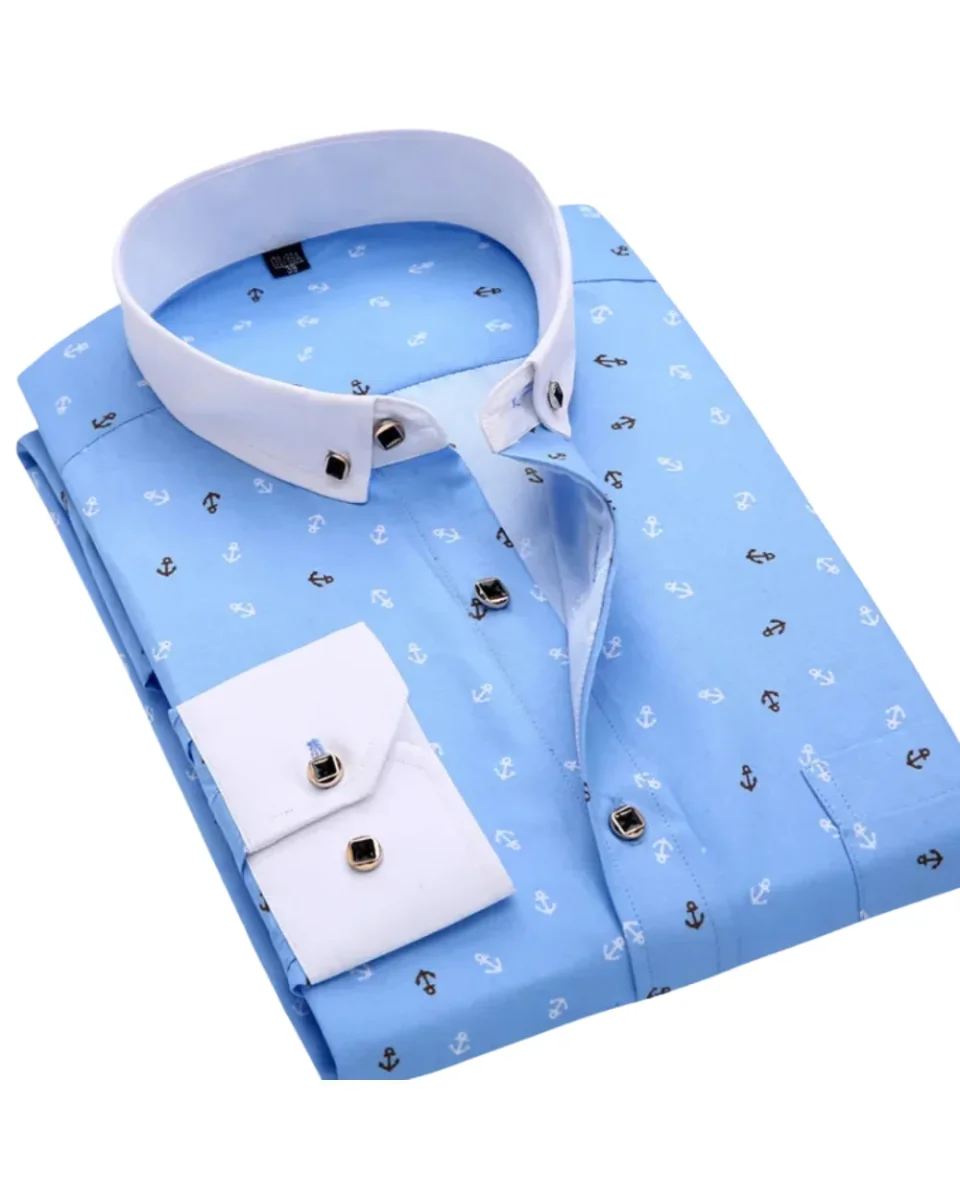 Givalli - Camisa con estampado náutico - Imagen 9