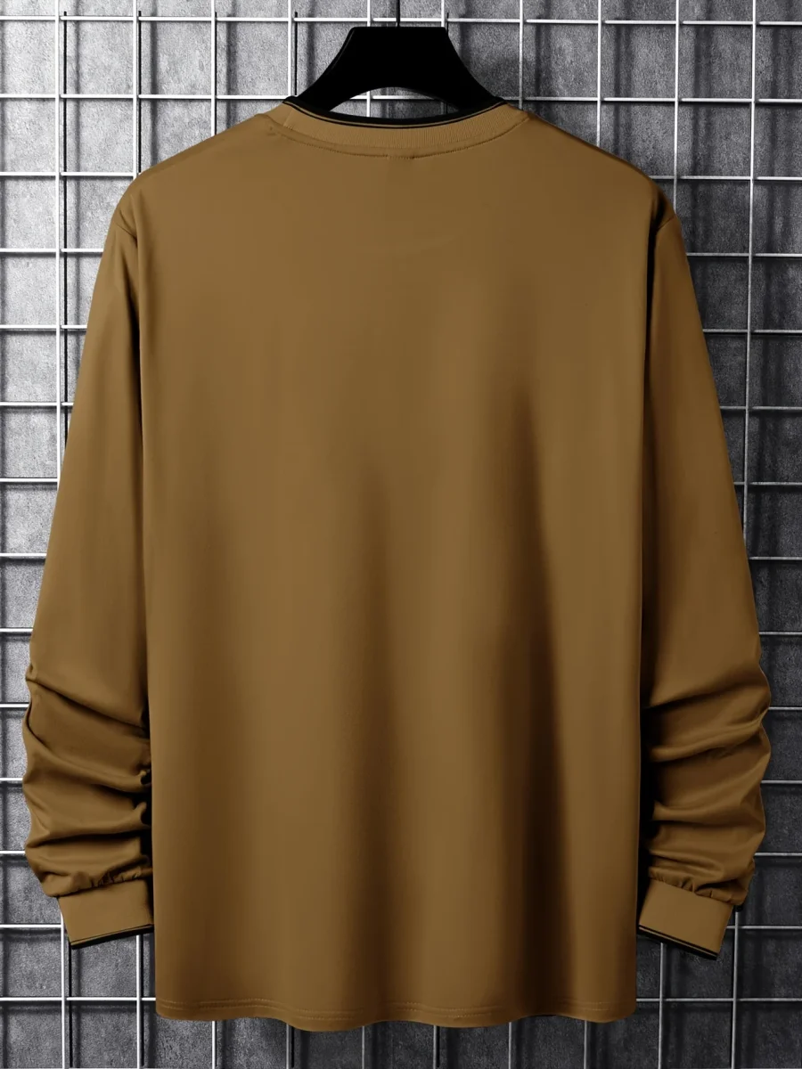 T-shirt Homme Manches Longues Col Rond Imprimé Chicago - Imagen 7