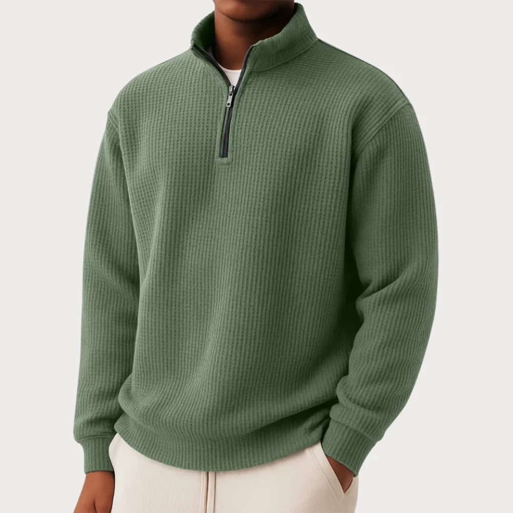 Elegante jersey de punto con cremallera - Imagen 6