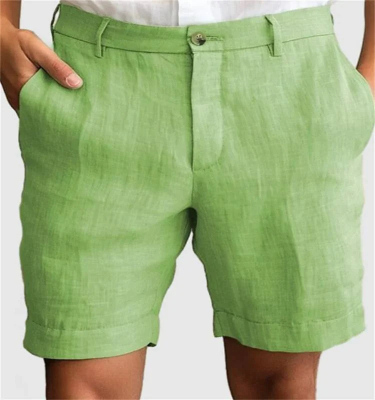 Pantalones cortos de verano de lino elegantes - Imagen 6