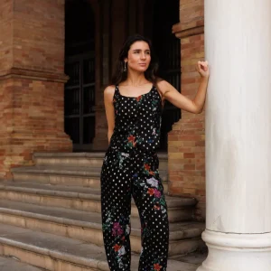 PANTALÓN BRILLO NEGRO