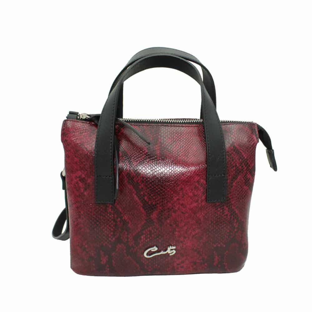 Bolso de Piel Grabado Serpiente para Mujer - Imagen 2