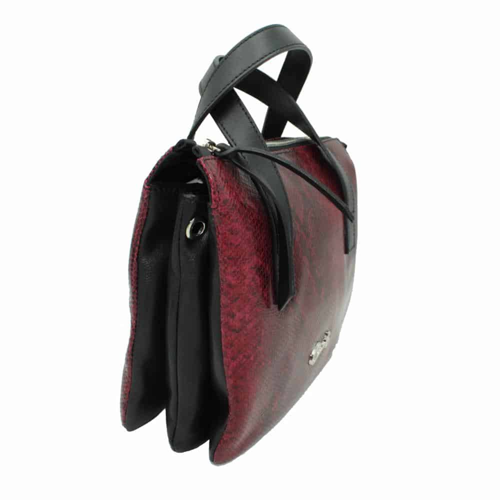 Bolso de Piel Grabado Serpiente para Mujer - Imagen 3