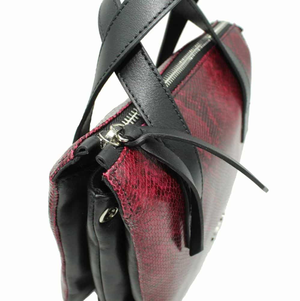 Bolso de Piel Grabado Serpiente para Mujer - Imagen 4