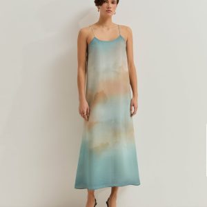 Vestido de tirantes de lyocell LION OF PORCHES
