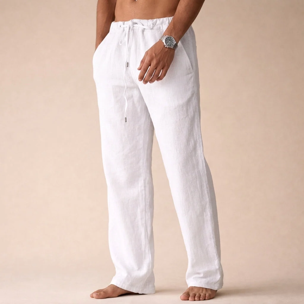 Pantalones de lino para hombre - Imagen 3