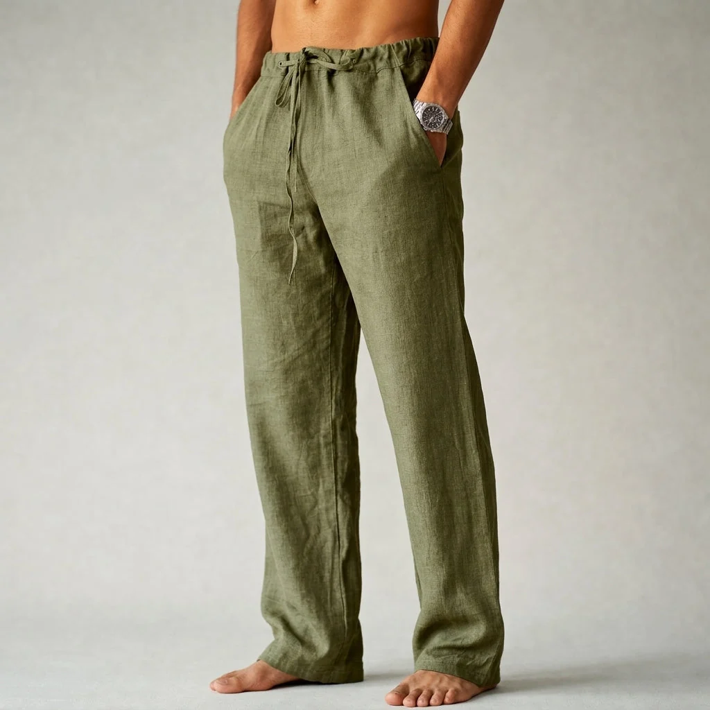 Pantalones de lino para hombre - Imagen 4