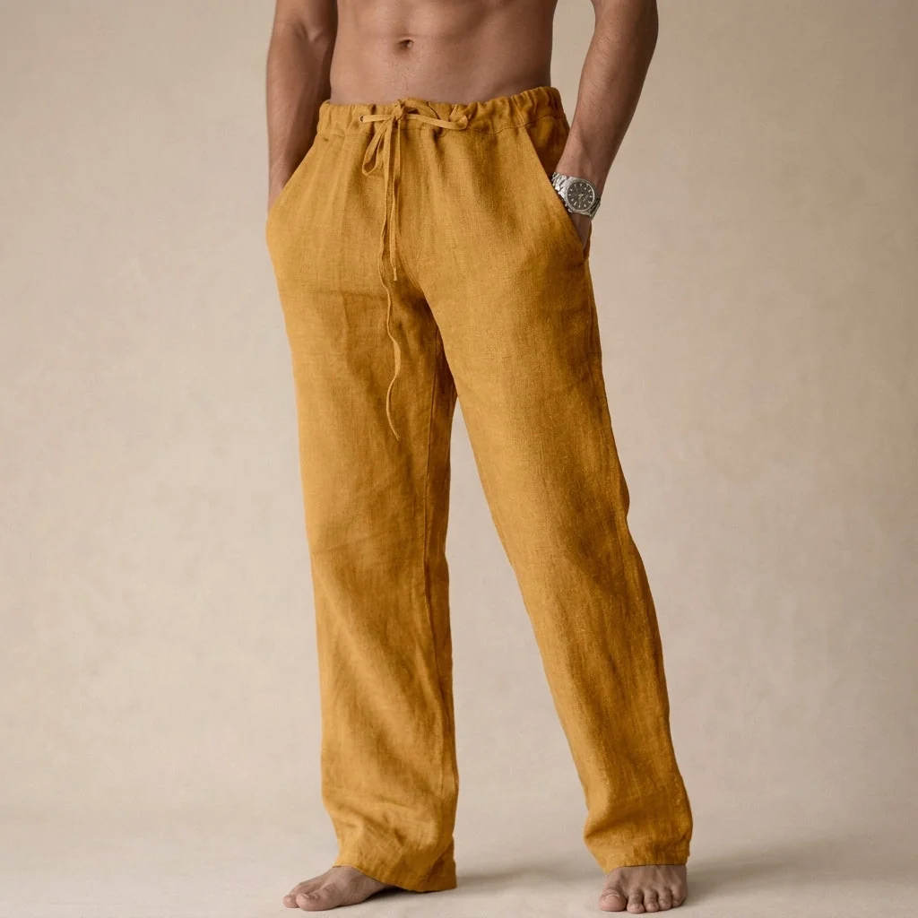 Pantalones de lino para hombre - Imagen 9