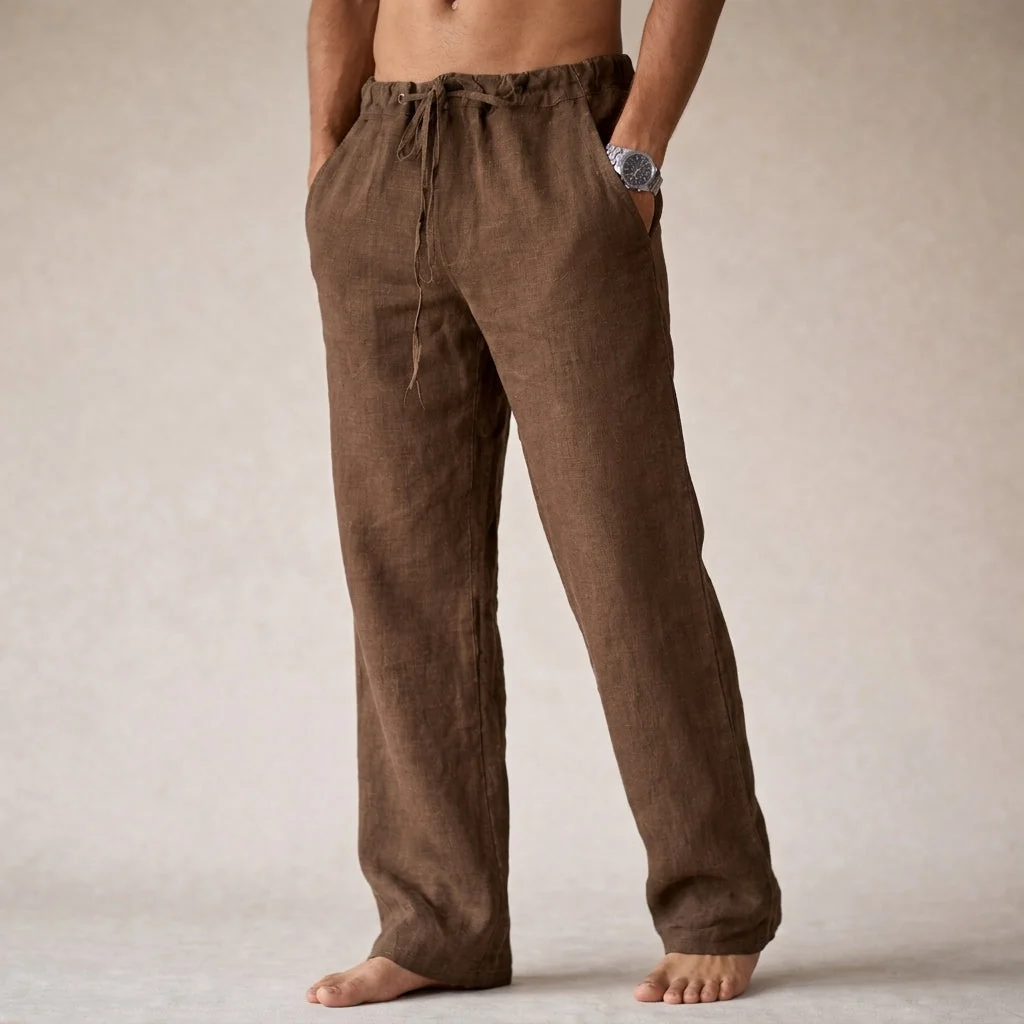 Pantalones de lino para hombre - Imagen 8