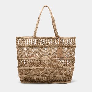 Bolso de hombro de yute LION OF PORCHES