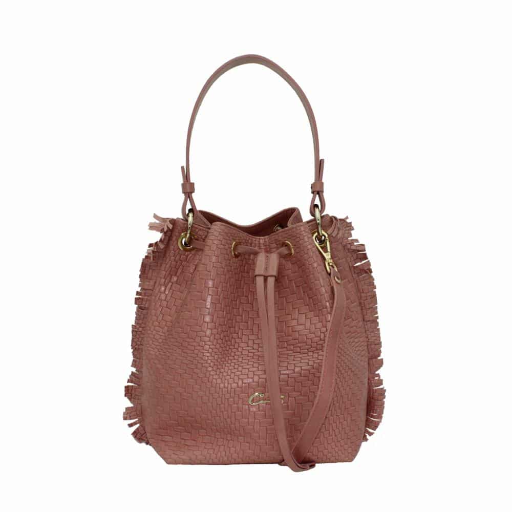Bolso de Mujer Bombonera en Piel Trenzada - Imagen 2