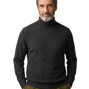 Jersey de cuello alto elegante y grueso de lana