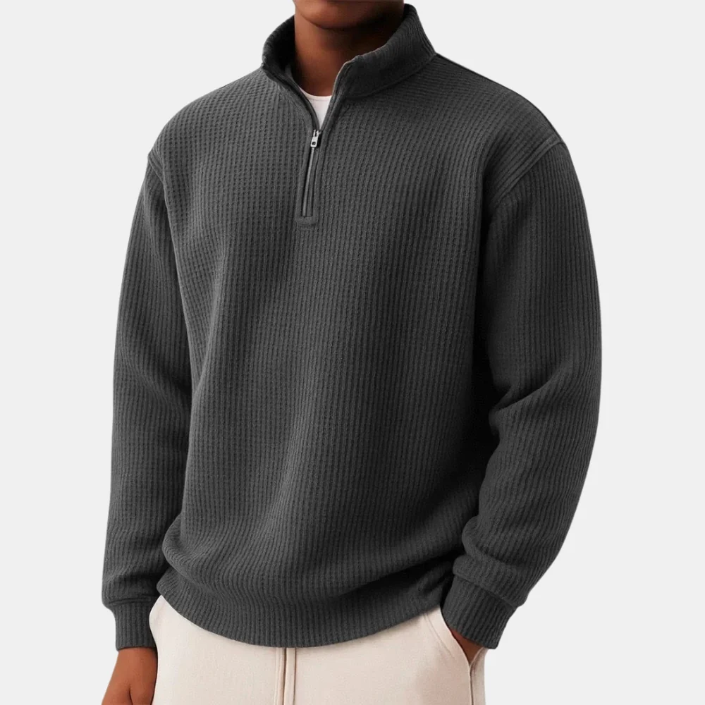 Elegante jersey de punto con cremallera - Imagen 4