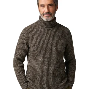 Elegante jersey de cuello alto de punto