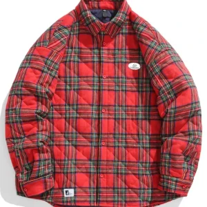 Chaqueta acolchada vintage de algodón