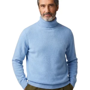 Elegante jersey de cuello alto de lana
