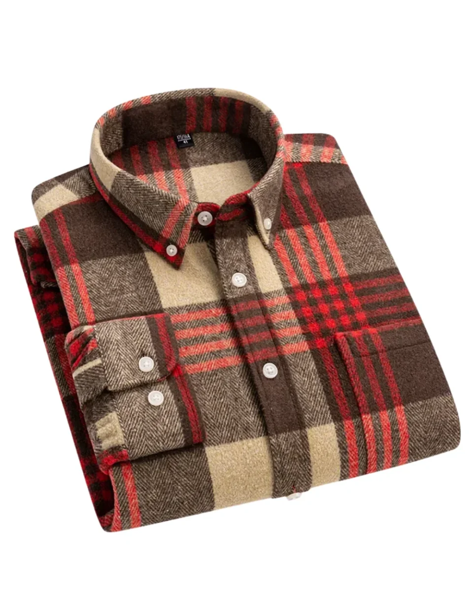 Givalli - Camisa de algodón a cuadros - Imagen 5