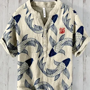 Koi™ - Chemise à Imprimé Japonais