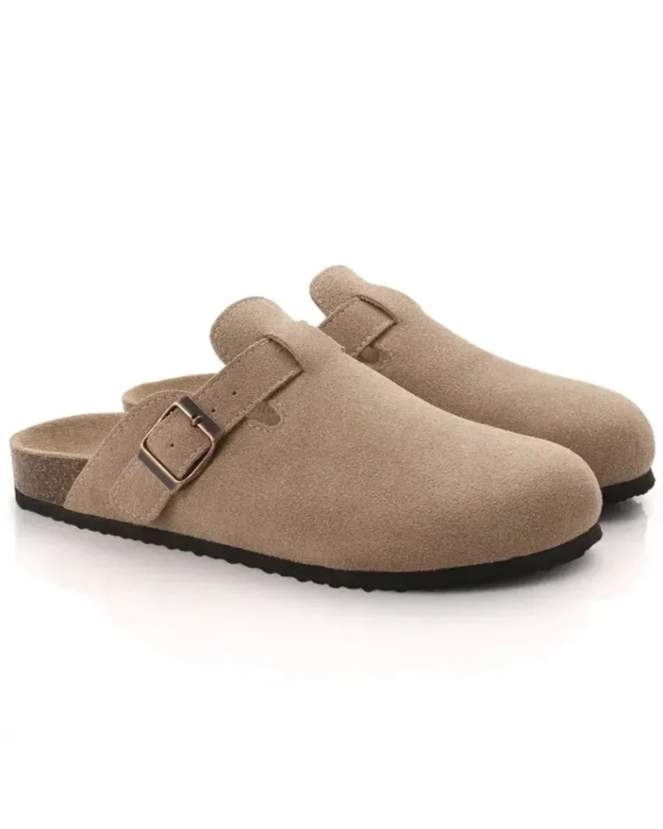 Zuecos de ante Oxford
