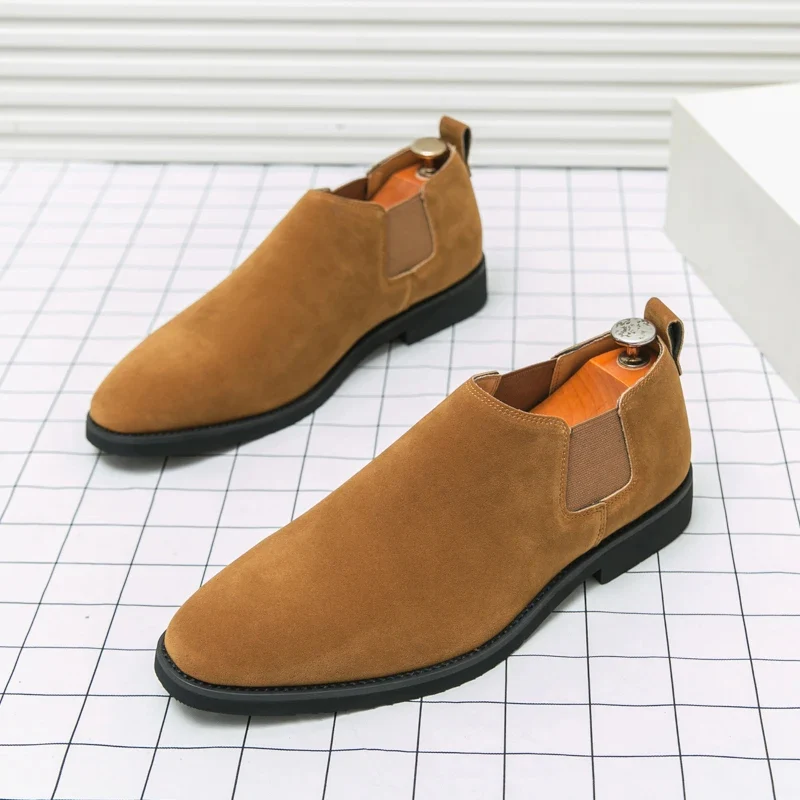 Elegantes zapatos británicos de ante - Imagen 7