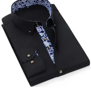 Givalli - Camisa clásica de algodón