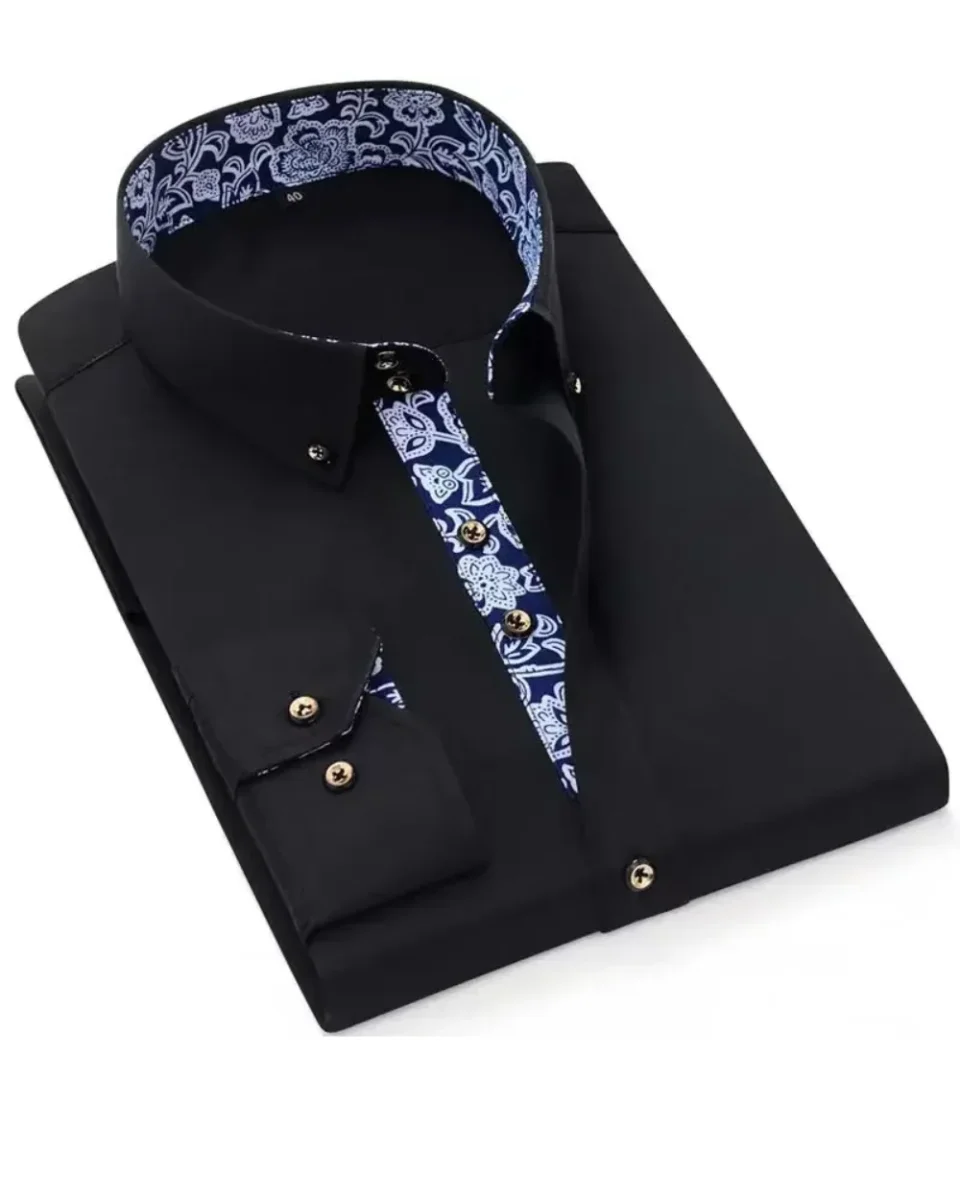 Givalli - Camisa clásica de algodón