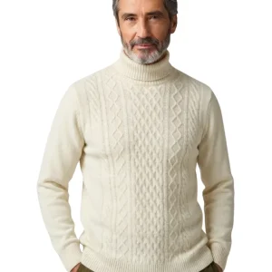 Jersey de cuello alto de lana Saint-Tropez