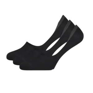 3 pares de calcetines invisibles para mocasines - Negros