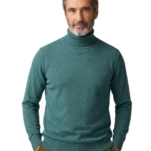 Jersey de cuello alto de lana informal