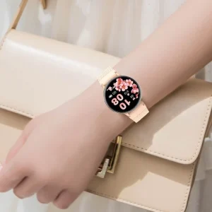 Carly – Montre Connectée Élégante Ultra-Mince pour Femmes