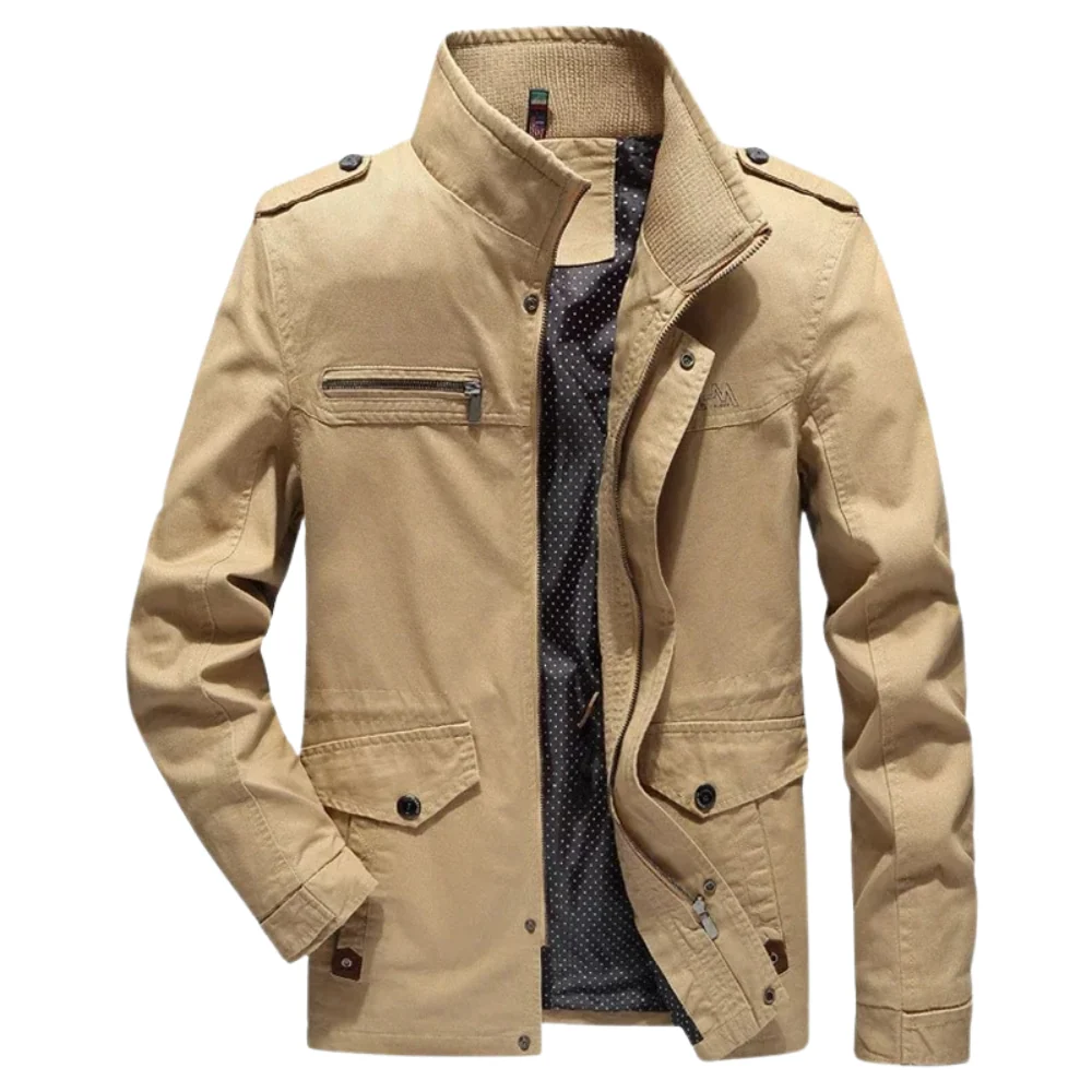 Elegante chaqueta cargo de algodón - Imagen 3