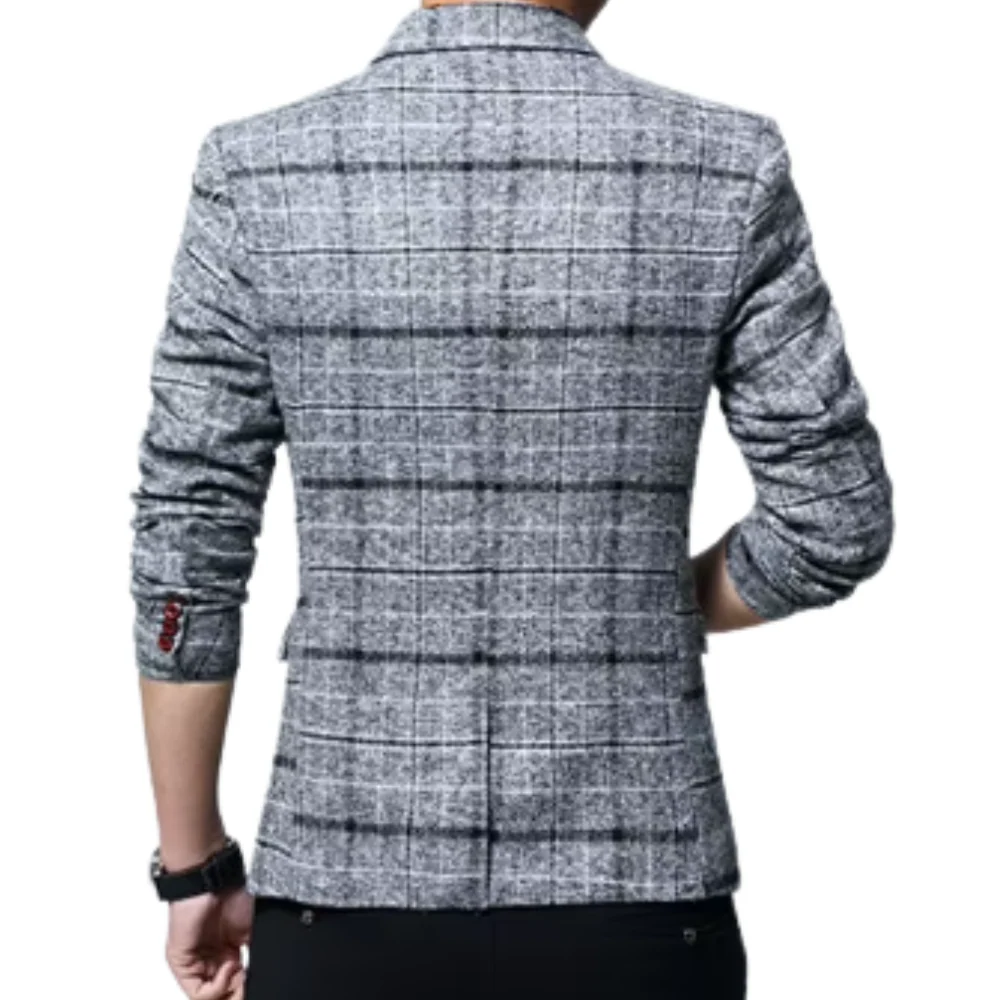 Elegante chaqueta a cuadros - Imagen 8