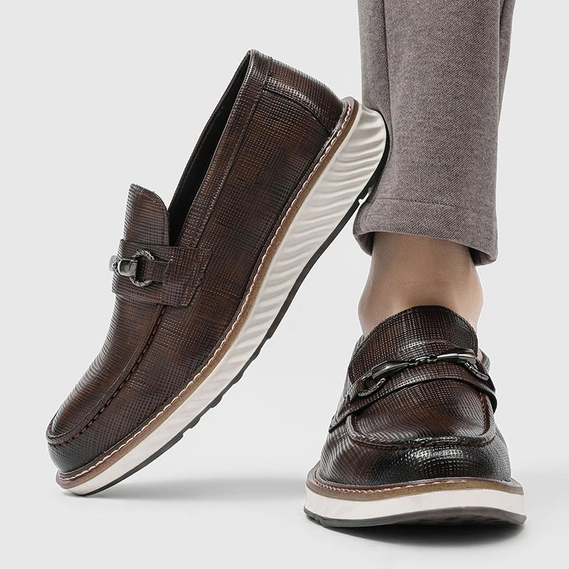 Mocasines de piel elegantes sin cordones - Imagen 7