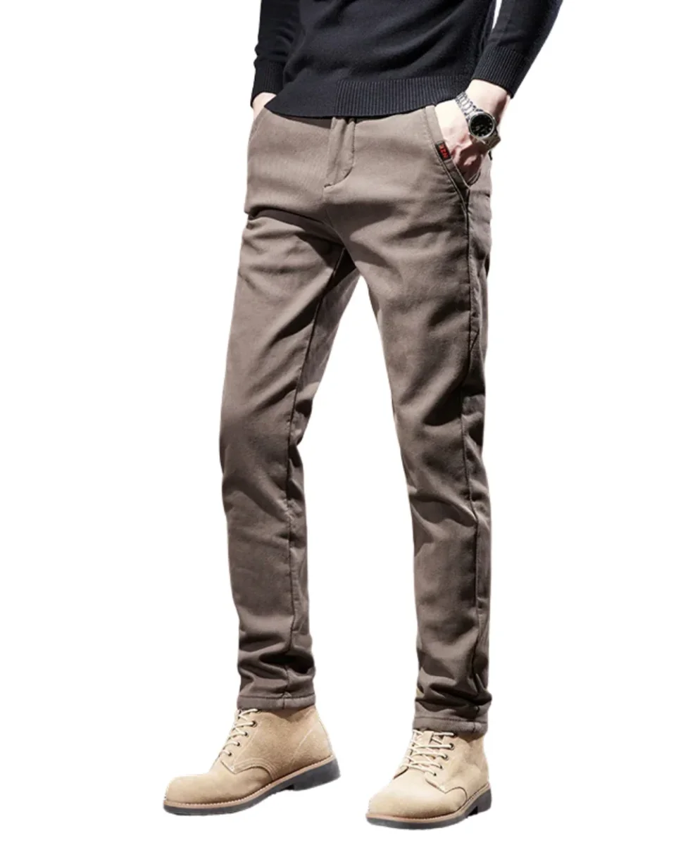 Pantalones informales de corte ajustado - Imagen 2