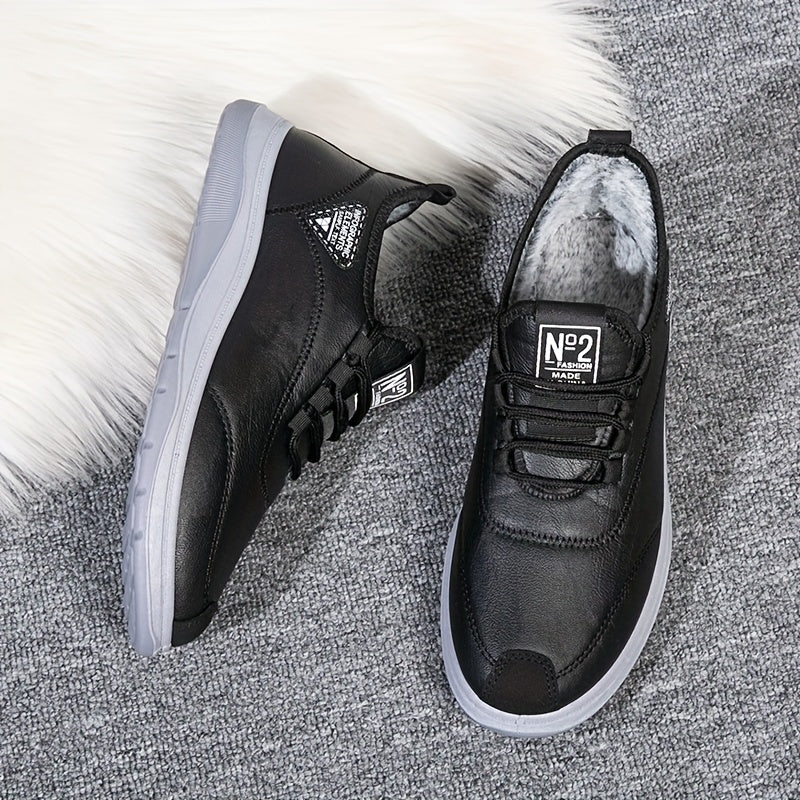 Baskets montantes homme doublure fourrure synthétique noir semelle grise - Imagen 7