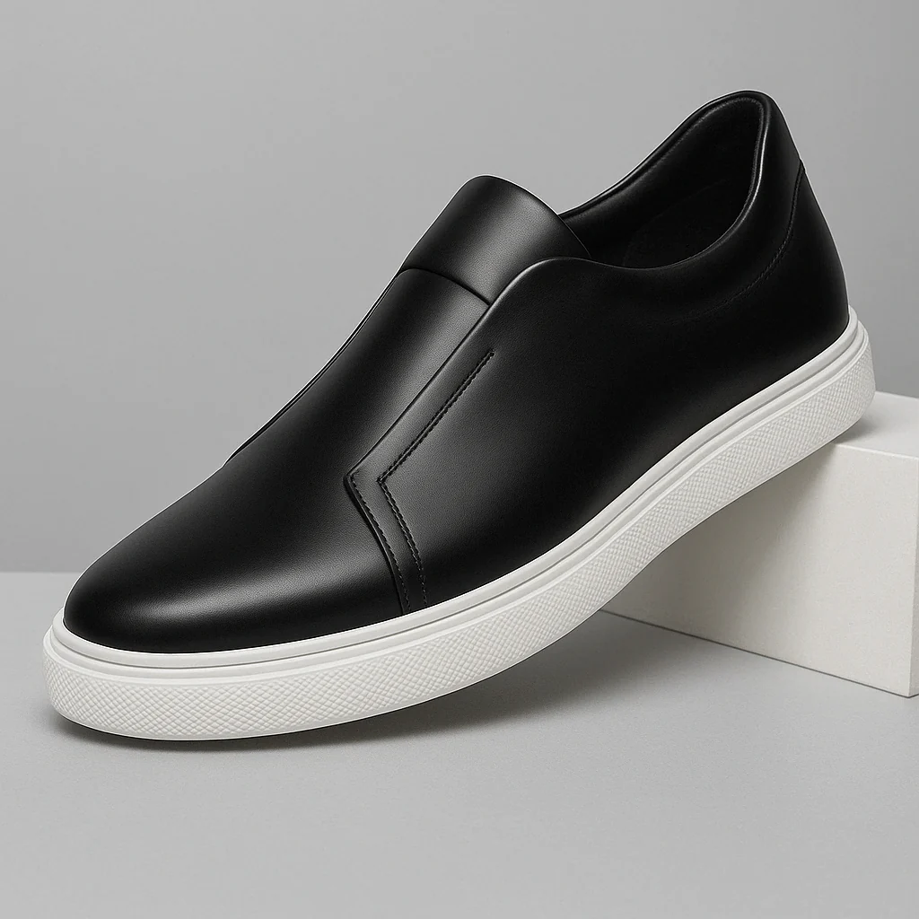 Zapatos elegantes de piel sin cordones - Imagen 7