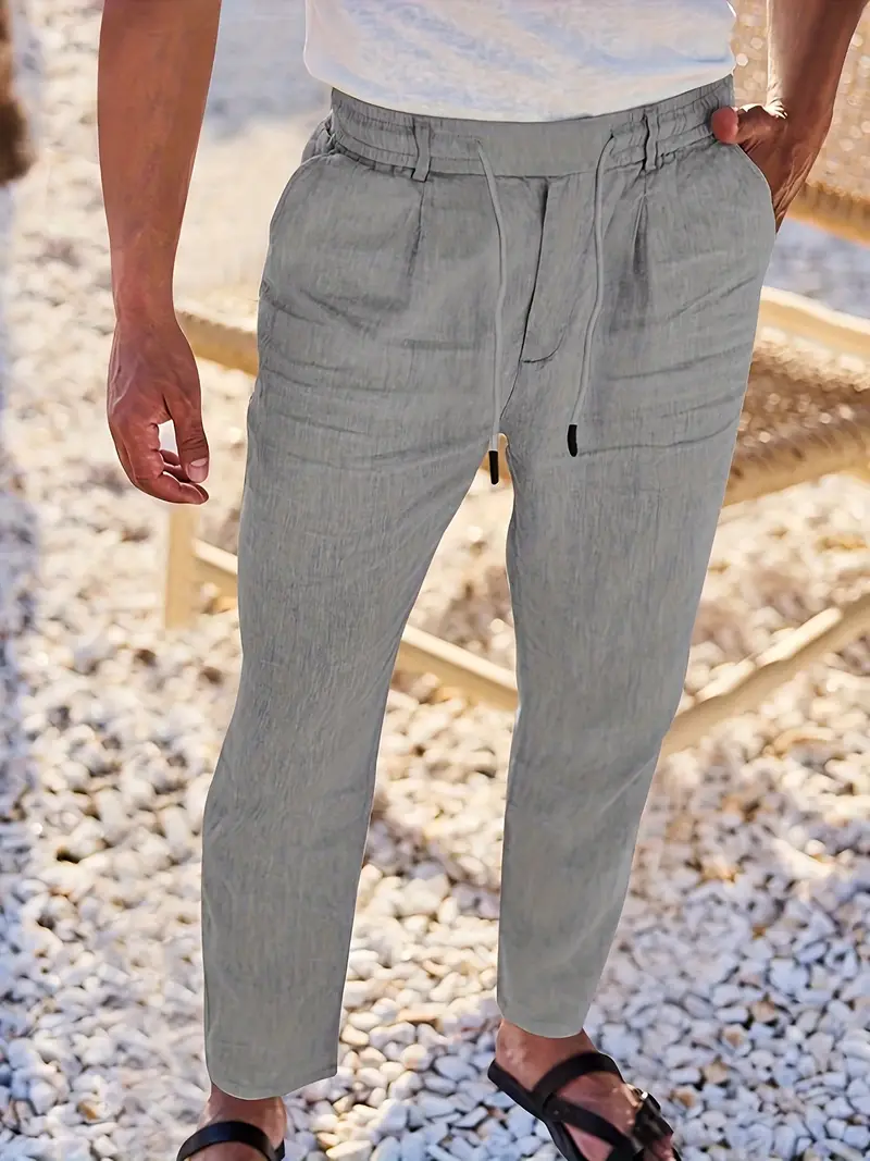 Pantalones elegantes de lino - Imagen 7