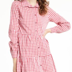 Vestido camisero cuadros vichy