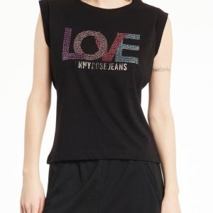 Camiseta LOVE strass