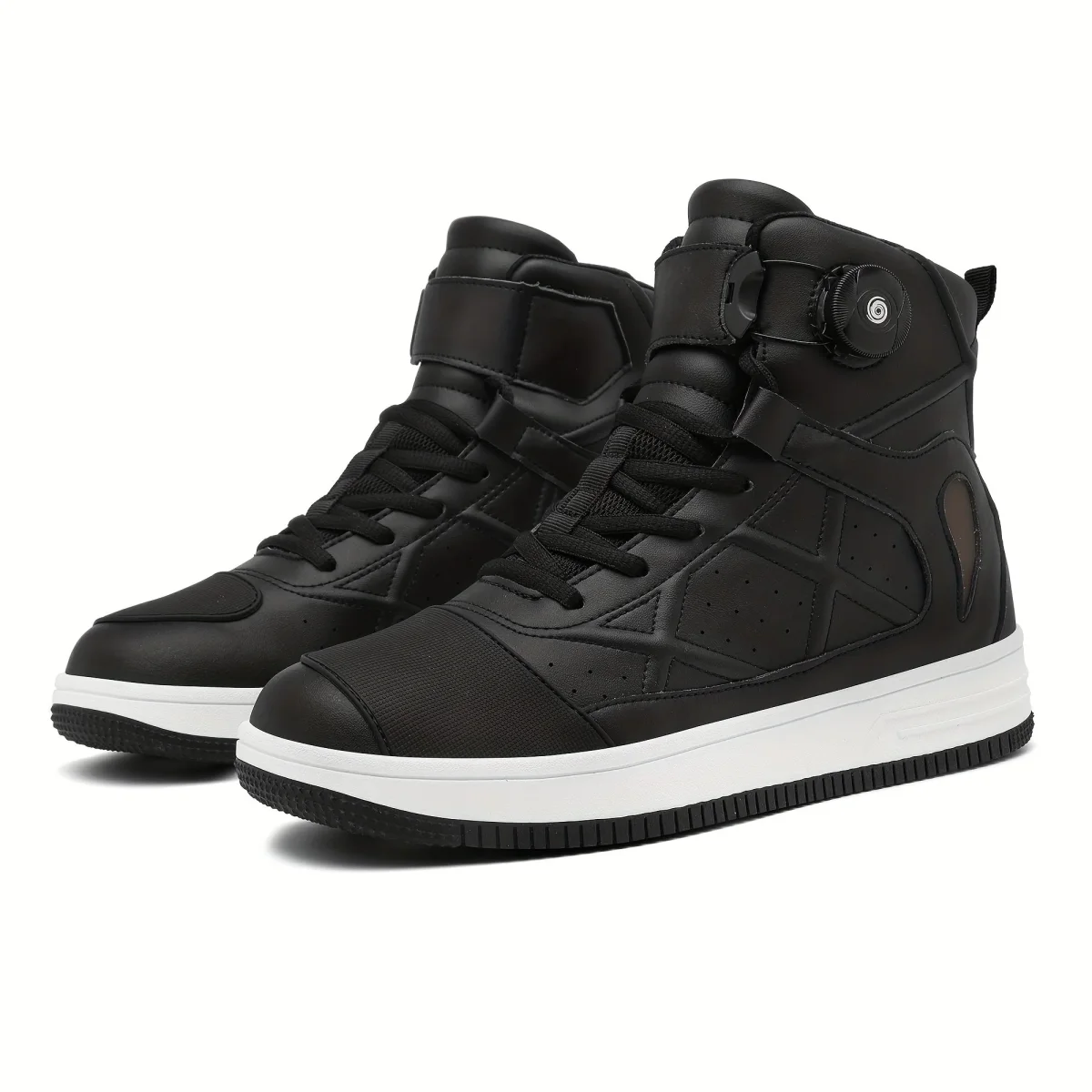 Baskets montantes noires à lacets et système d'ajustement BOA - Imagen 3