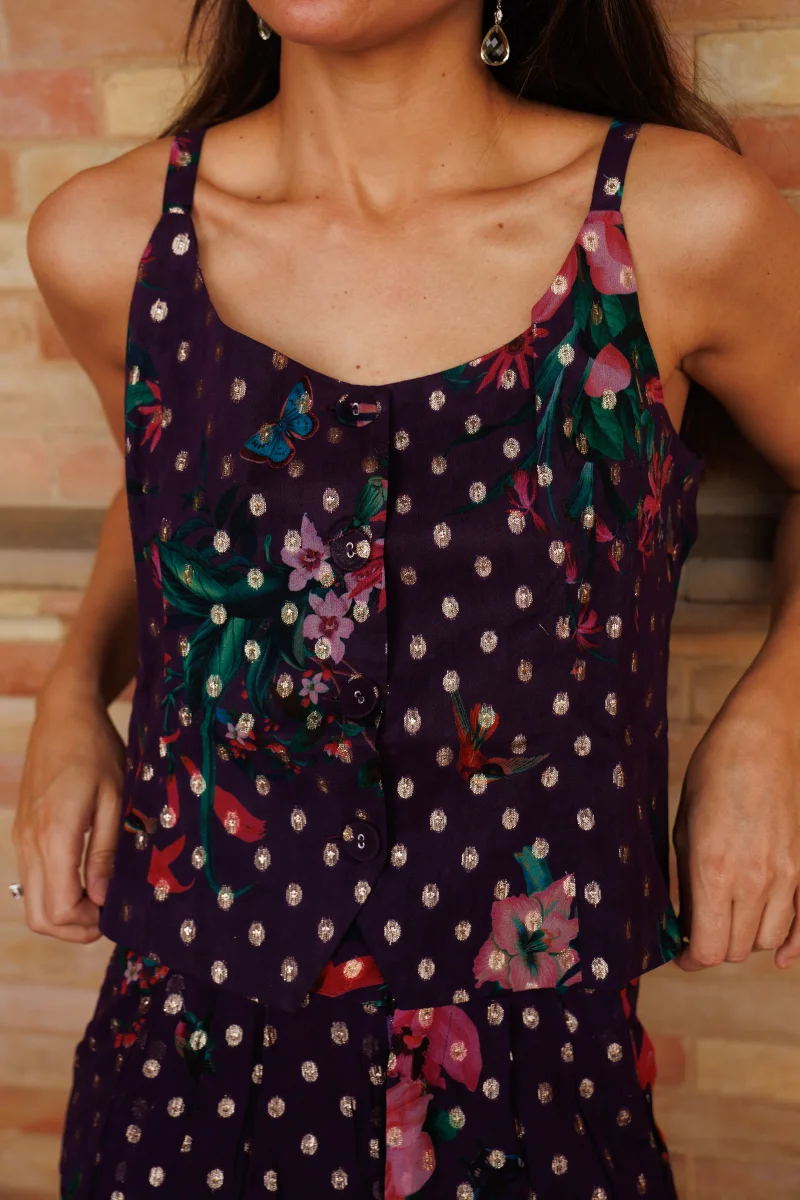 TOP BRILLO MORADO - Imagen 4