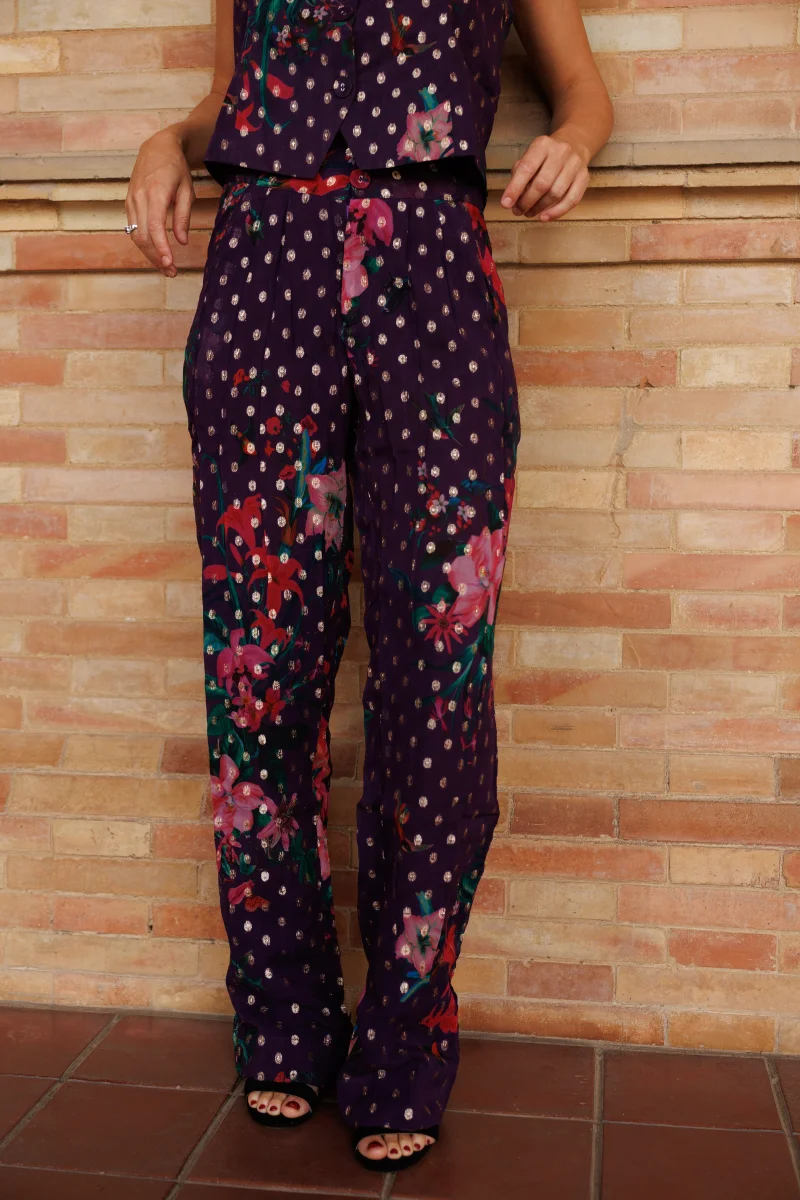 PANTALÓN BRILLO MORADO - Imagen 4