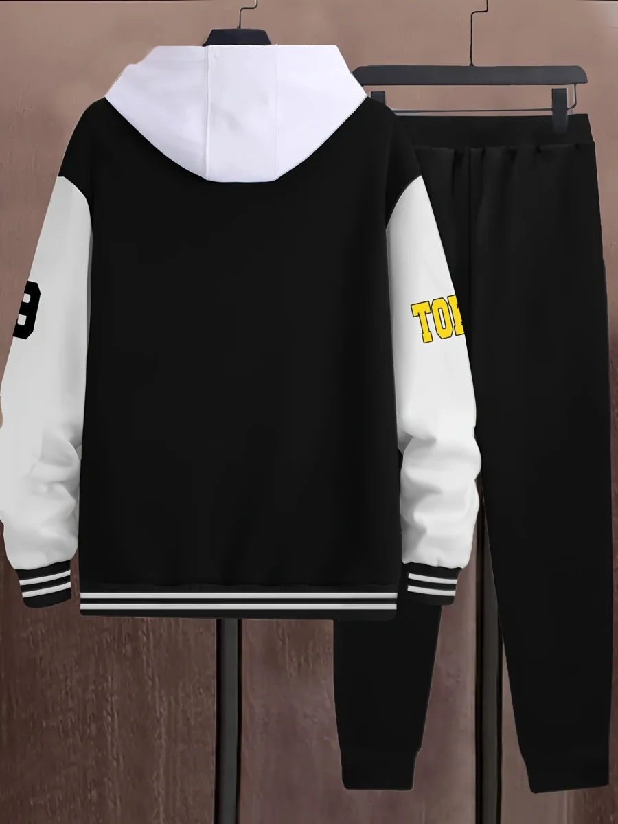 Ensemble Survetêment Homme Style Baseball Veste Universitaire et Pantalon Jogging - Imagen 6